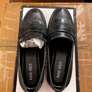 Nine West Black Loafers